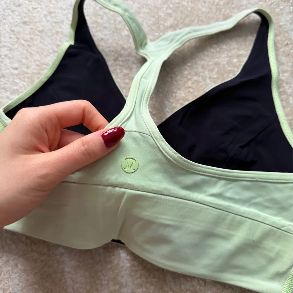 Women's Light Green Sports Bra